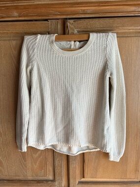 Banana Republic Cream Knit Sweater